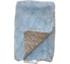 Mocha Minky Dot/Baby Blue Swirl Burp Cloth